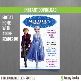 Frozen 2 Birthday Invitation